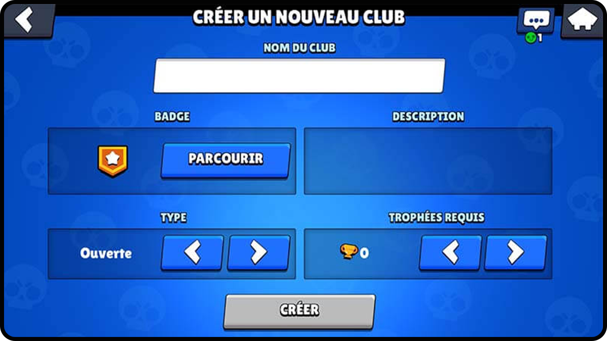 création de clubs