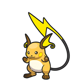 Arwork de Raichu dans Pokémon Écarlate et Violet