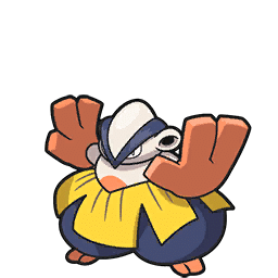 Arwork de Hariyama dans Pokémon Écarlate et Violet