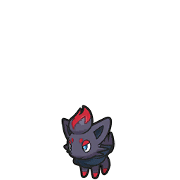 Arwork de Zorua dans Pokémon Écarlate et Violet