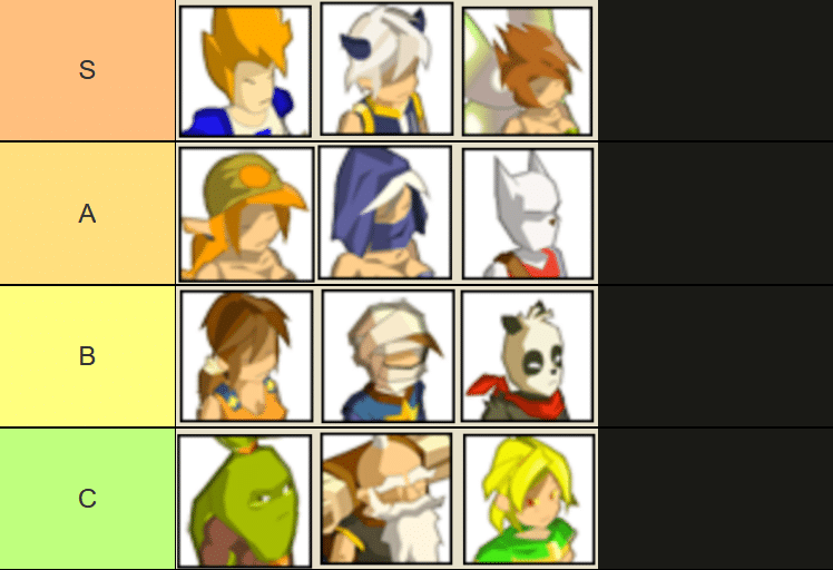 temporis 2 dofus rétro tier list des classes actifs sorts