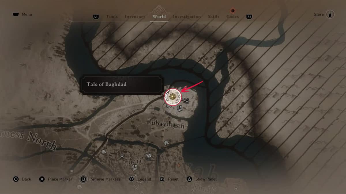 carte-assassins-creed-mirage-conte-de-bagdad-mission-sacree-debut-de-la-quete