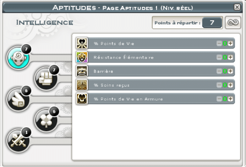 wakfu restat correctement aptitudes