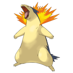 Arwork de Typhlosion dans Pokémon Écarlate et Violet