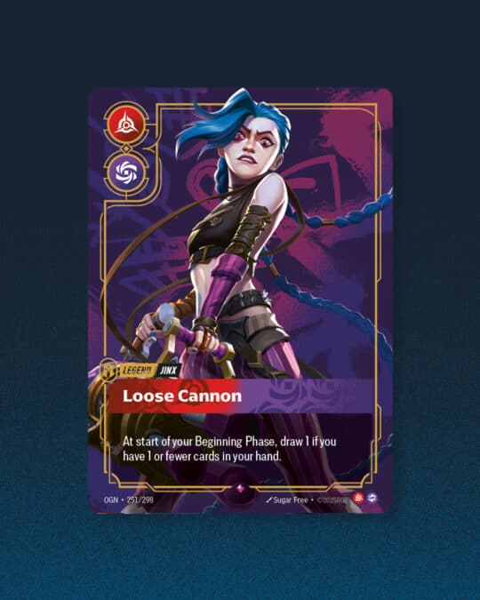Carte de Champion Jinx Riftbound TCG