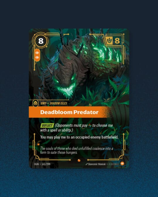 Carte de Serviteur Deadbloom Predator Riftbound TCG