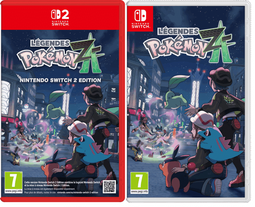 Jaquette Switch et Switch 2 de Légendes Pokémon Z-A