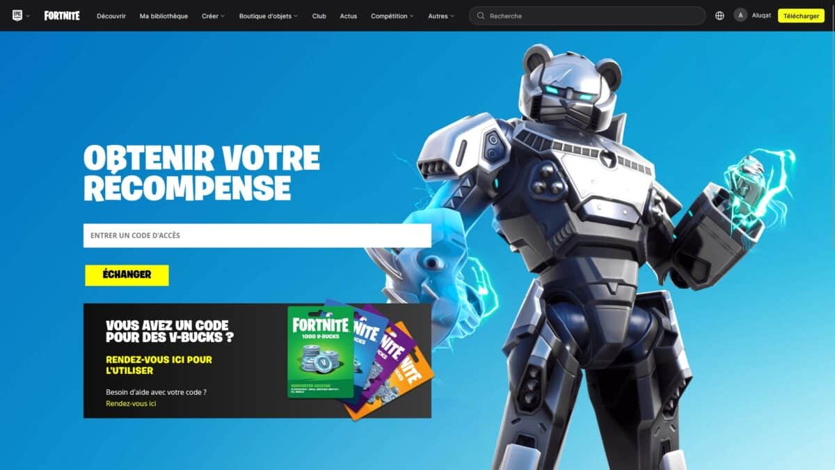Codes d'échange Fortnite