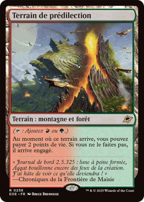 Terrain de prédilection