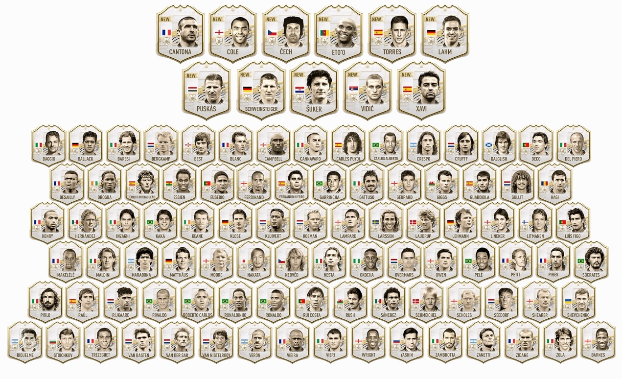 FIFA 21, liste complète des nouvelles cartes icônes pour le mode FUT 2 liste-fifa-21-icones-100-fut100-nouvelles-cartes