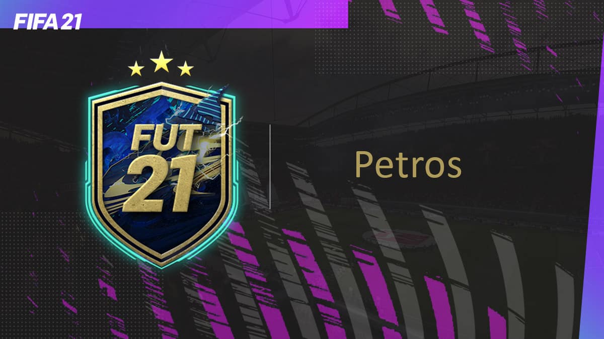 Retrouvez notre solution pas chère pour le Défi de Création d'Equipe DCE Petros pour le mode FUT de FIFA 21.