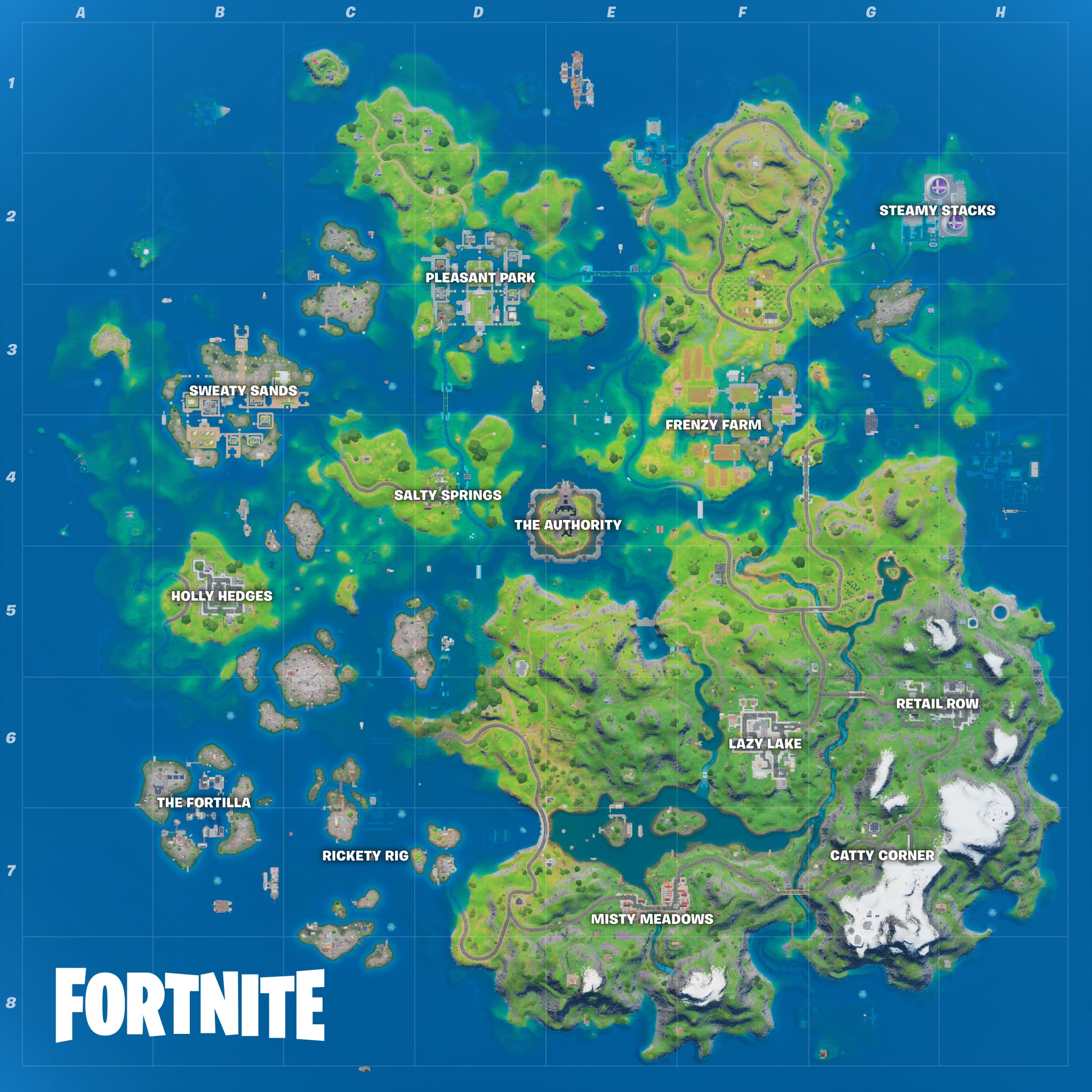 Carte Fortnite Saison 13, Chapitre 2 saison 3 - Gamosaurus