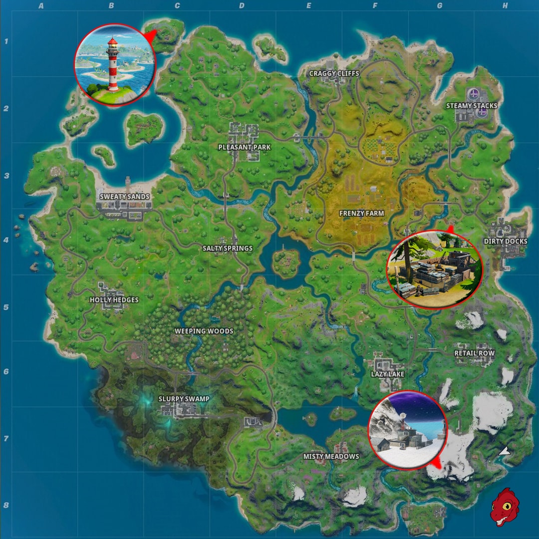 carte-fortnite-danser-a-des-voitures-compactees-a-phare-de-lockie-et-a-une-station-meteo-defi-soif-de-bleuvage-semaine-3-saison-11-chapitre-2-saison-1-gamosaurus
