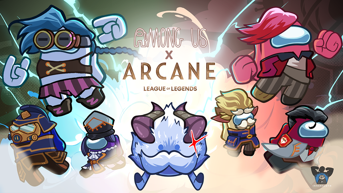 among-us-arcane-collaboration-riot-games-cosmetiques