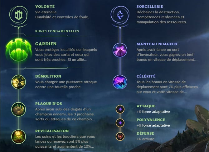 Guide LoL Rakan Support S10 Runes