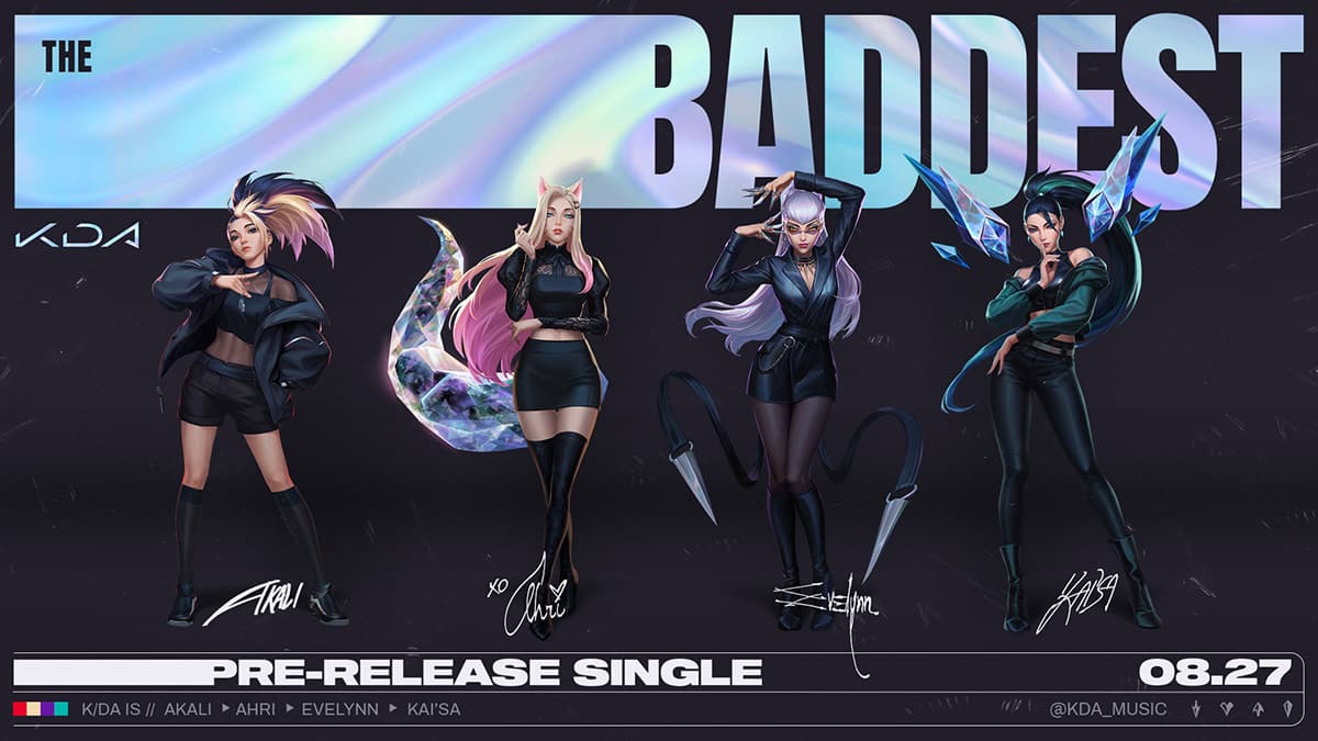 kda-retour-the-baddest-annonce-ep-groupe-riot-music-league-of-legends-k-pop