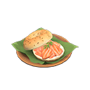 animal-crossing-new-horizons-recette-cuisine-bagel-au-saumon