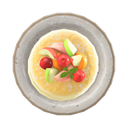 animal-crossing-new-horizons-recette-cuisine-pile-de-pancakes-aux-fruits