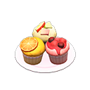 animal-crossing-new-horizons-recette-cuisine-plat-de-cupcakes-aux-fruits