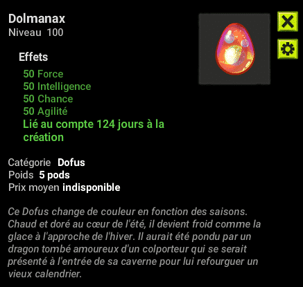 Dofus almanax Dolmanax