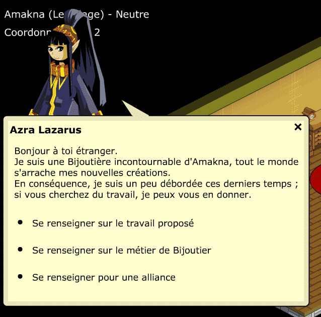 Dofus Rétro - Apprendre Bijoutier