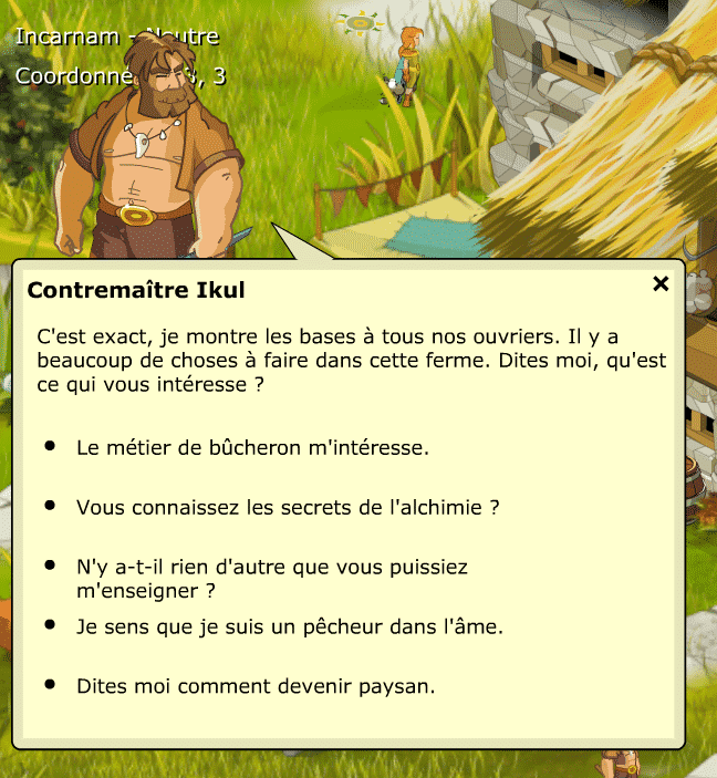 Apprendre un métier sur Dofus Rétro