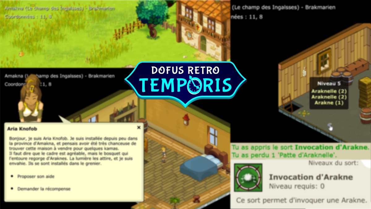 vignette-gamosaurus-dofus-retro-temporis-fusion-kido-araknelle-invocation-arakne