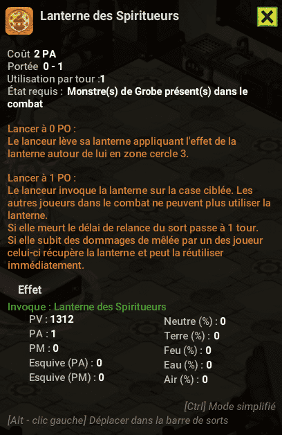 Dofus - Lanterne des Spiritueurs