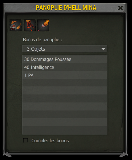 panoplies stuffs dofus 2.63 equipements items nouveaux