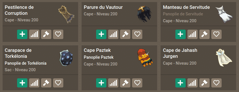 Dofus - Cartes sur Dofusbook