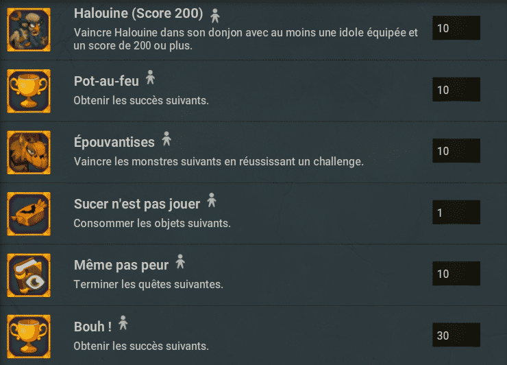 Dofus - Quetes et succès Halouine