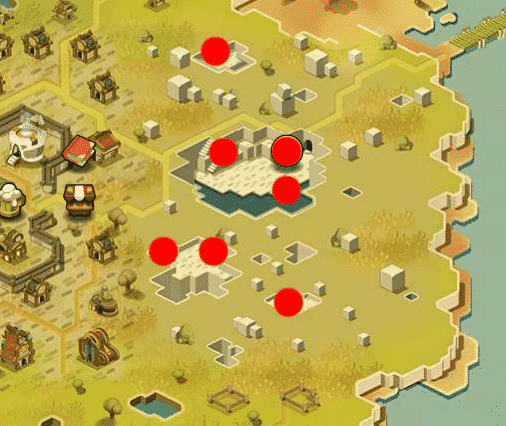 DOFUS - Toutes les mines d'Astrub 2 Dofus - Toutes les positions des mines d'Astrub