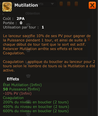 meilleur sort temporis 6 dofus parchomancie mutilation