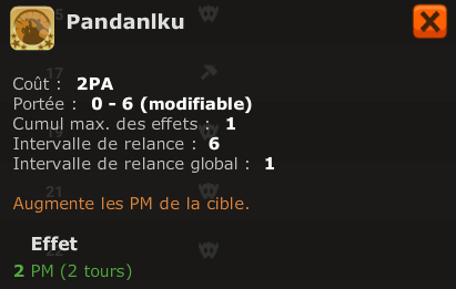 meilleur sort temporis 6 dofus parchomancie pandanlku