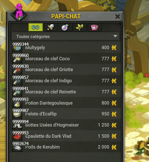 Dofus Temporis 5 - Papi Chat