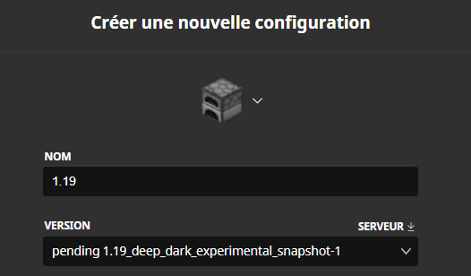 snapshot expérimentale minecraft