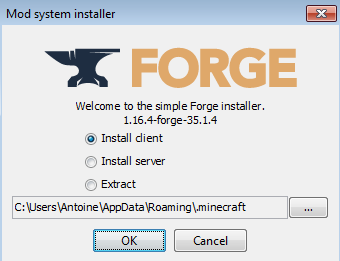 Minecraft - Installer de Forge