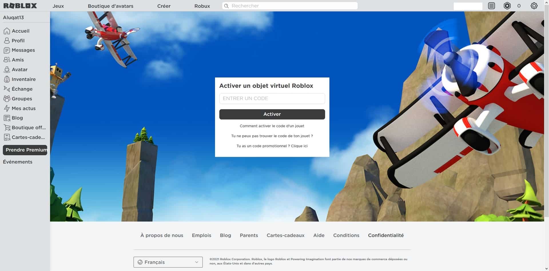 Roblox : Lier son compte  Prime Gaming pour les skins gratuits